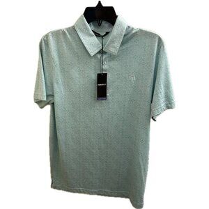 Travis Mathew Acropolis Golf Polo Shirt Mens Small  All Over Pattern Geometric